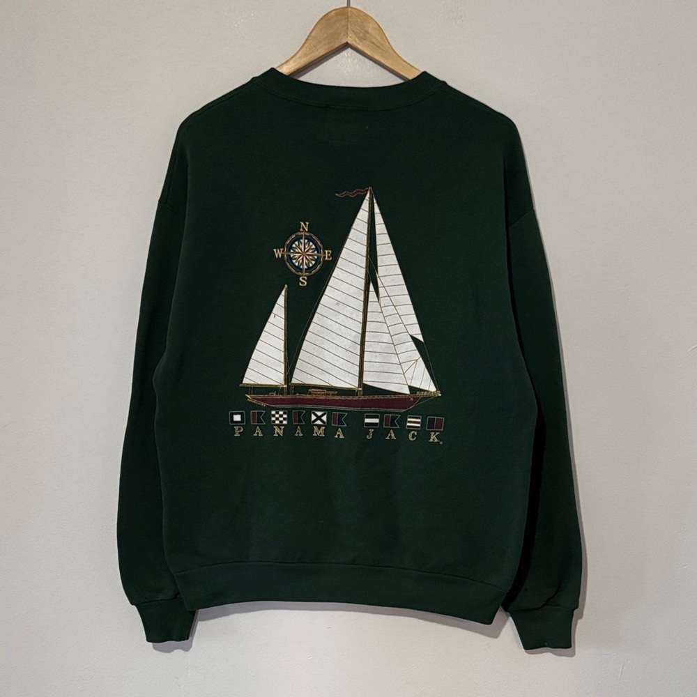 Vintage Panama Jack Crewneck / Large / 90s / Made In USA